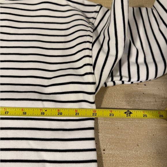 Women's Tie Waist Maternity Sweatshirt - Isabel Maternity -White/Black. Large - Picture 10 of 11